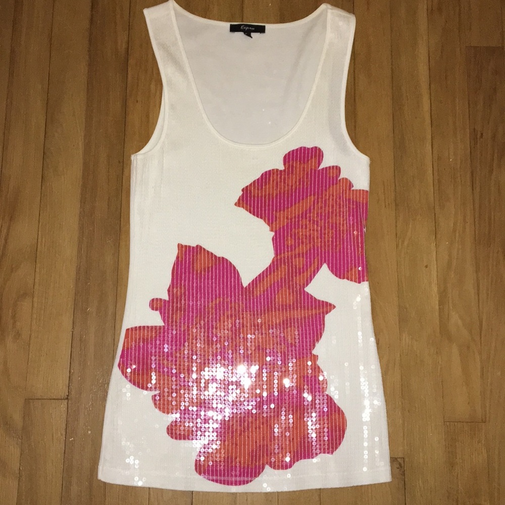 Express sequined tank